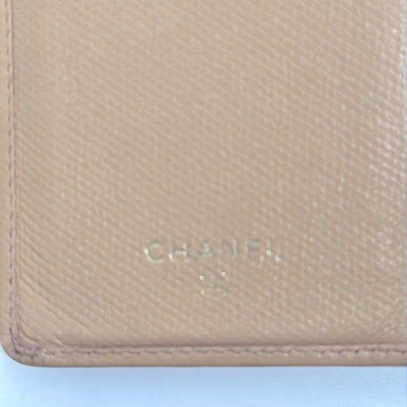 Authentic CHANEL COCO Mark Bi-fold Long Wallet- Beige - Picture 5 of 14